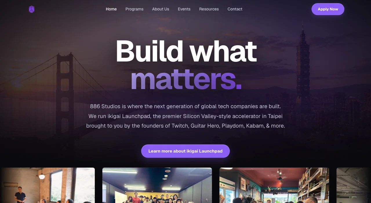 886 Studios (website) website screenshot